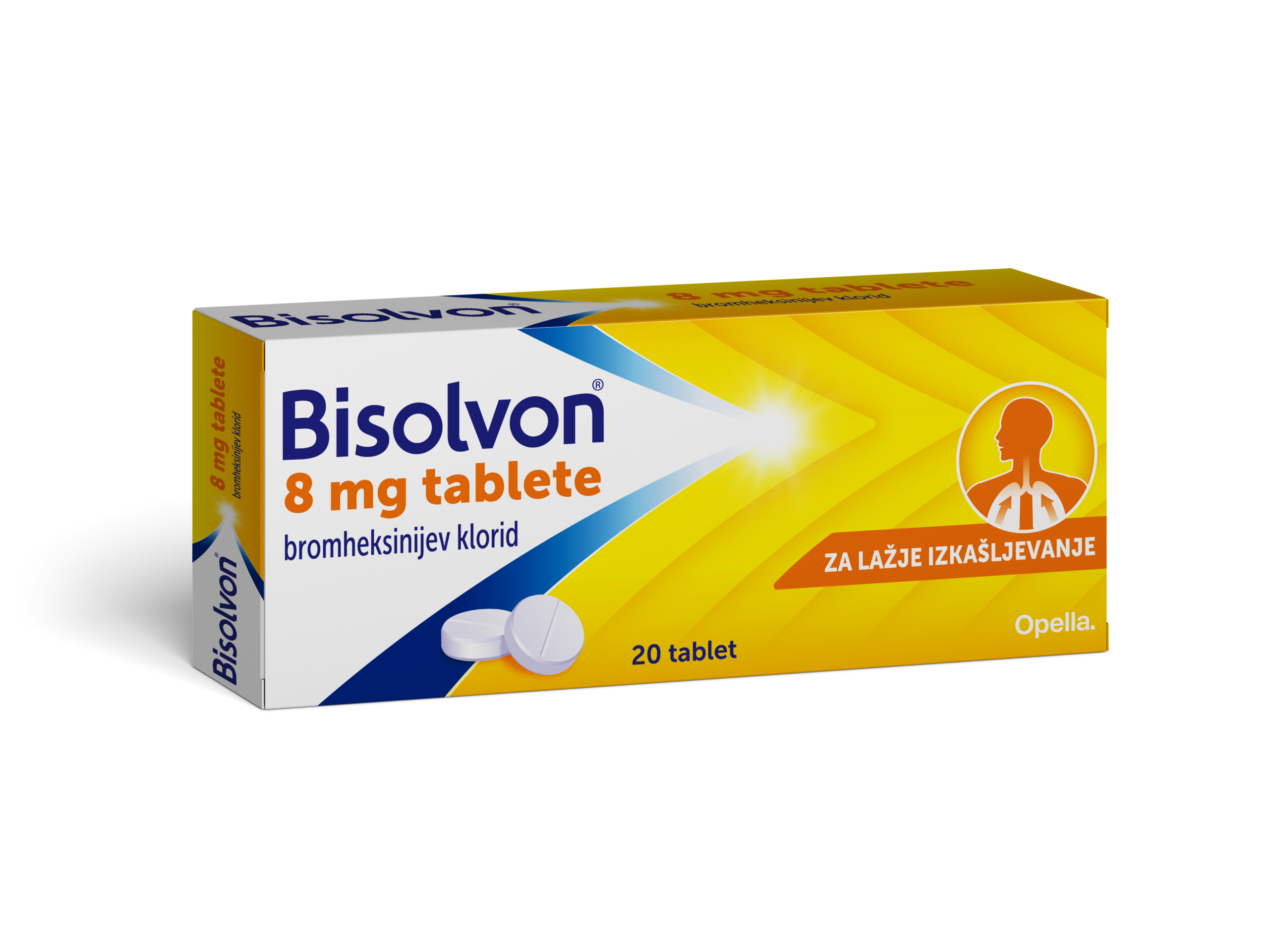 Bisolvon 8 mg tablete, 20 tablet