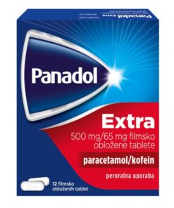 Panadol Extra 500 mg/65 mg filmsko obložene tablete, 12 tablet