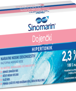 Sinomarin Dojenčki 2,3%, hipertonični nosni dekongestiv, ampule 5 ml (18 x)
